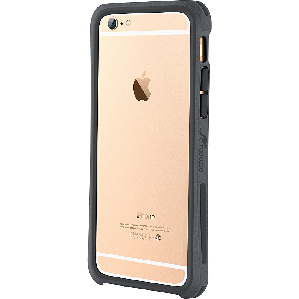 rooCASE Ultra Slim Fit Linear Bumper Case Cover for iPhone 6 6s 4.7 Grey rooCASE Electronic Cases