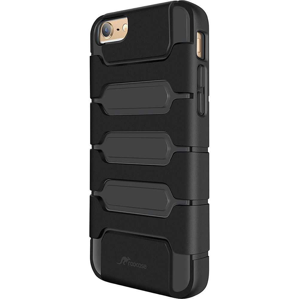 rooCASE Slim Fit XENO Armor Hybrid TPU PC Case Cover for iPhone 6 6s 4.7 Black rooCASE Electronic Cases