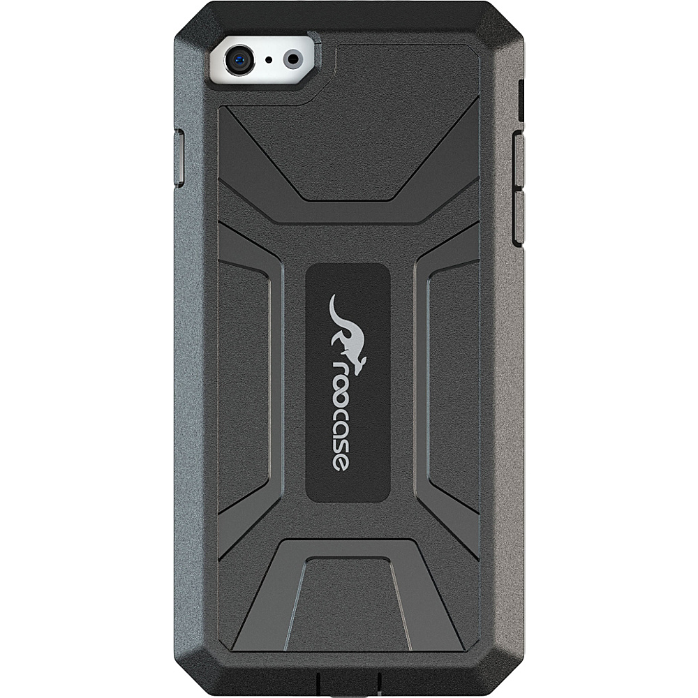 rooCASE KAPSUL PC TPU Hybrid Armor CoverCase for iPhone 6 6s Plus 5.5 inch Black rooCASE Personal Electronic Cases