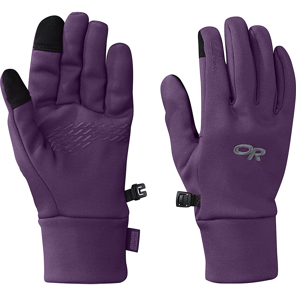 Outdoor Research PL 100 Sensor Gloves Women s Elderberry â SM Outdoor Research Hats Gloves Scarves