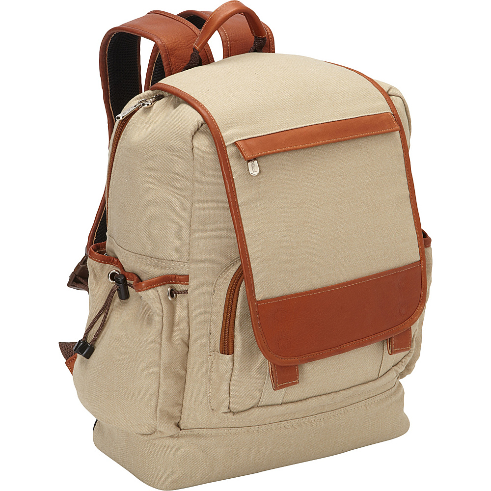 Piel Multi Pocket Travelers Backpack Saddle Piel Business Laptop Backpacks