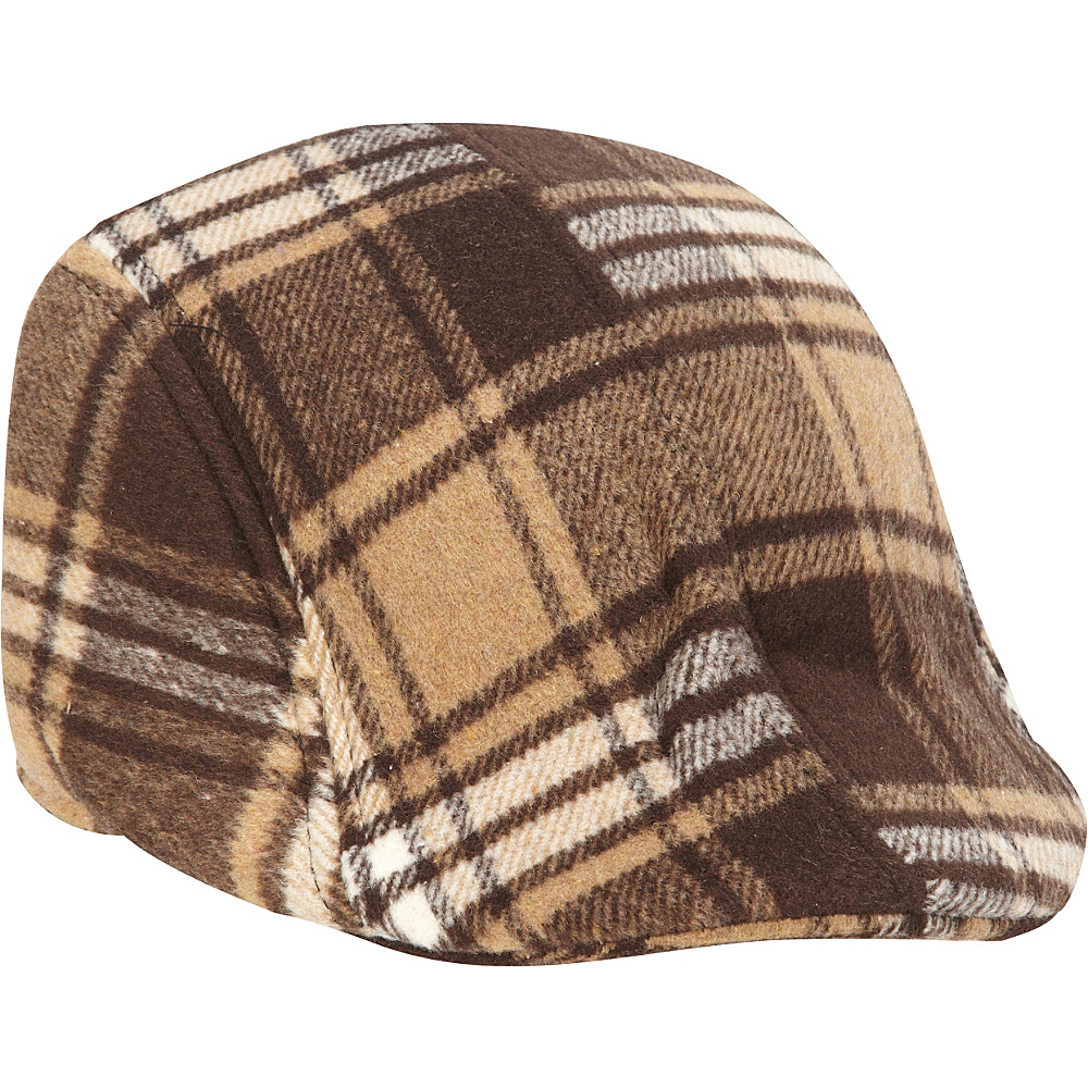 Magid Plaid Check Ivy Cap Brown Magid Hats