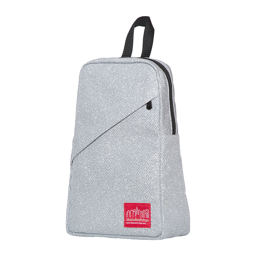 Manhattan Portage Midnight Ellis Backpack with Zipper Gray Manhattan Portage Fabric Handbags