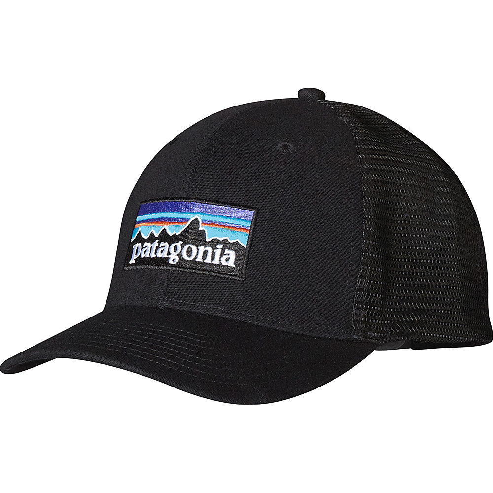 Patagonia P6 LoPro Trucker Hat Black Patagonia Hats Gloves Scarves