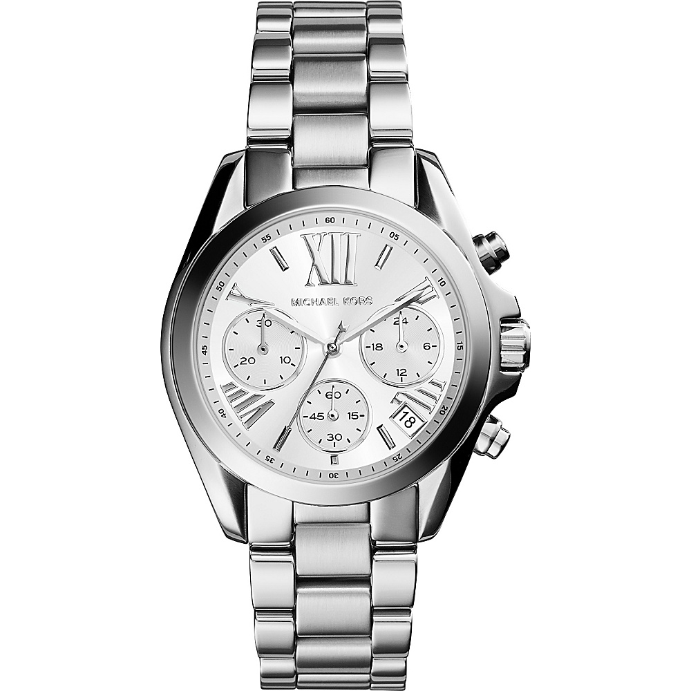 Michael Kors Watches Mini Bradshaw Chronograph Stainless Steel Watch Silver Michael Kors Watches Watches