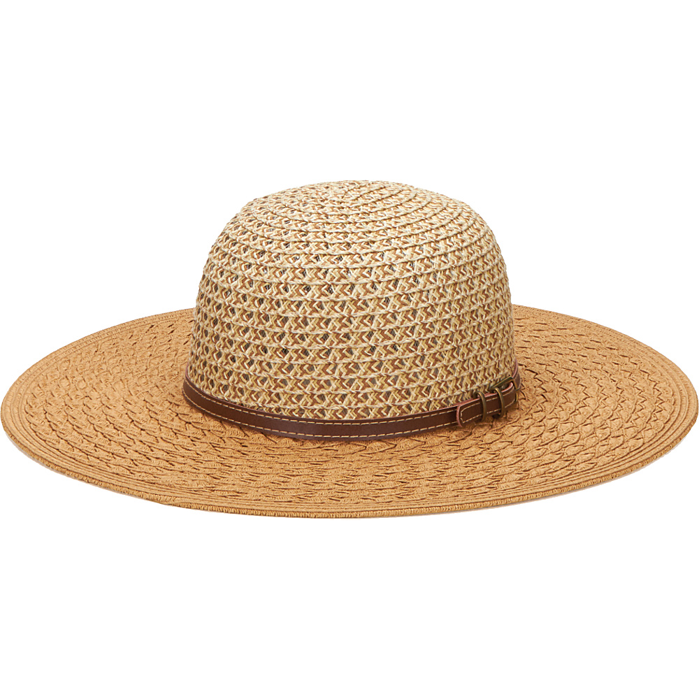 San Diego Hat Ultrabraid Hombre Sunbrim Hat with Leather Band Camel San Diego Hat Hats Gloves Scarves