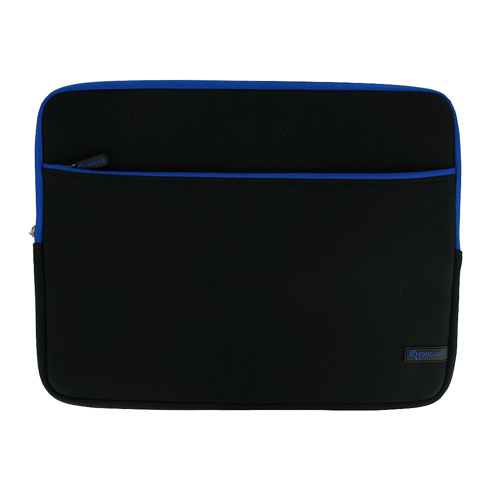 rooCASE Super Bubble Neoprene Sleeve Case for Apple MacBook Air 13.3 inch Black Dark Blue BK DB rooCASE Electronic Cases