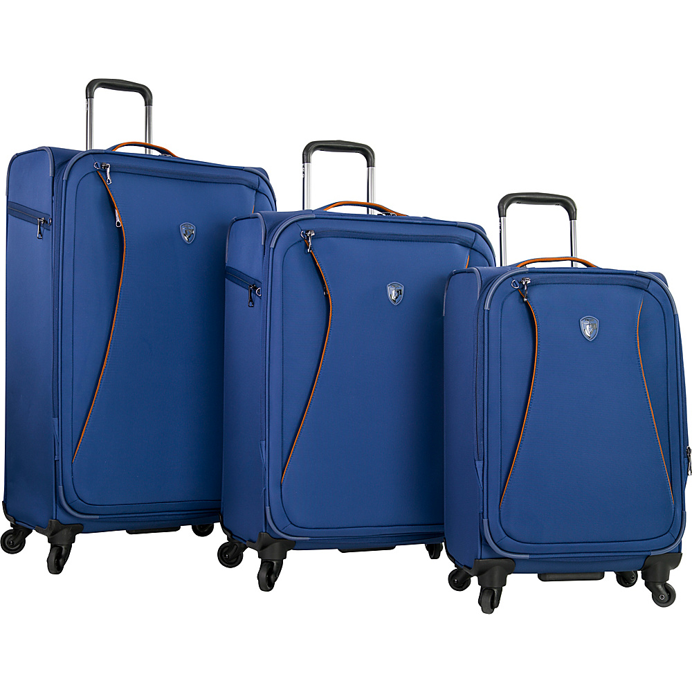Heys America Helix 3pc Luggage Set Blue Heys America Luggage Sets