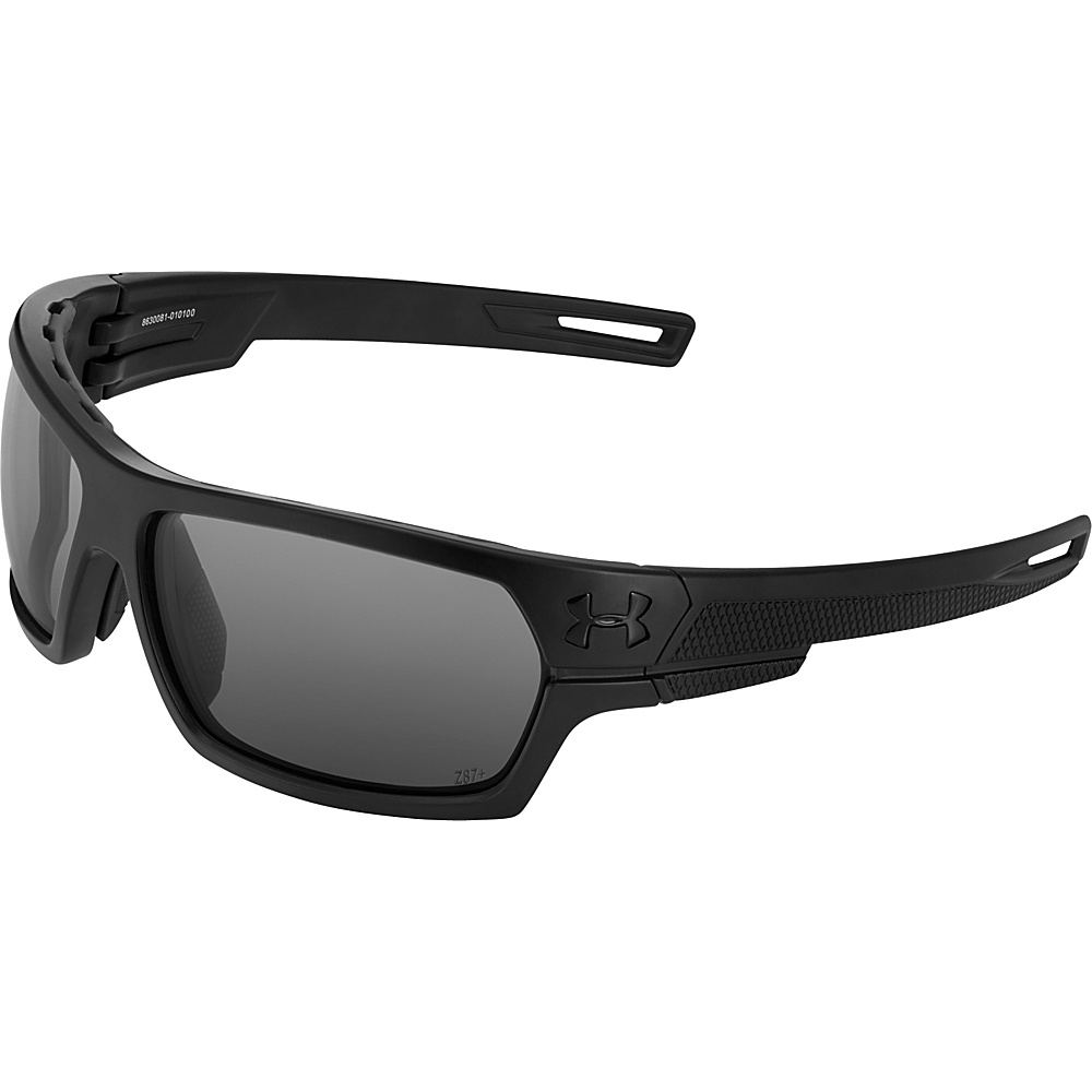 Under Armour Eyewear Battlewrap Sunglasses Satin Black Ballistic Gray Under Armour Eyewear Sunglasses