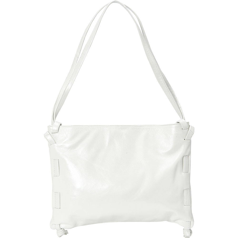 Latico Leathers Darby Shoulder Bag Metallic White Latico Leathers Leather Handbags