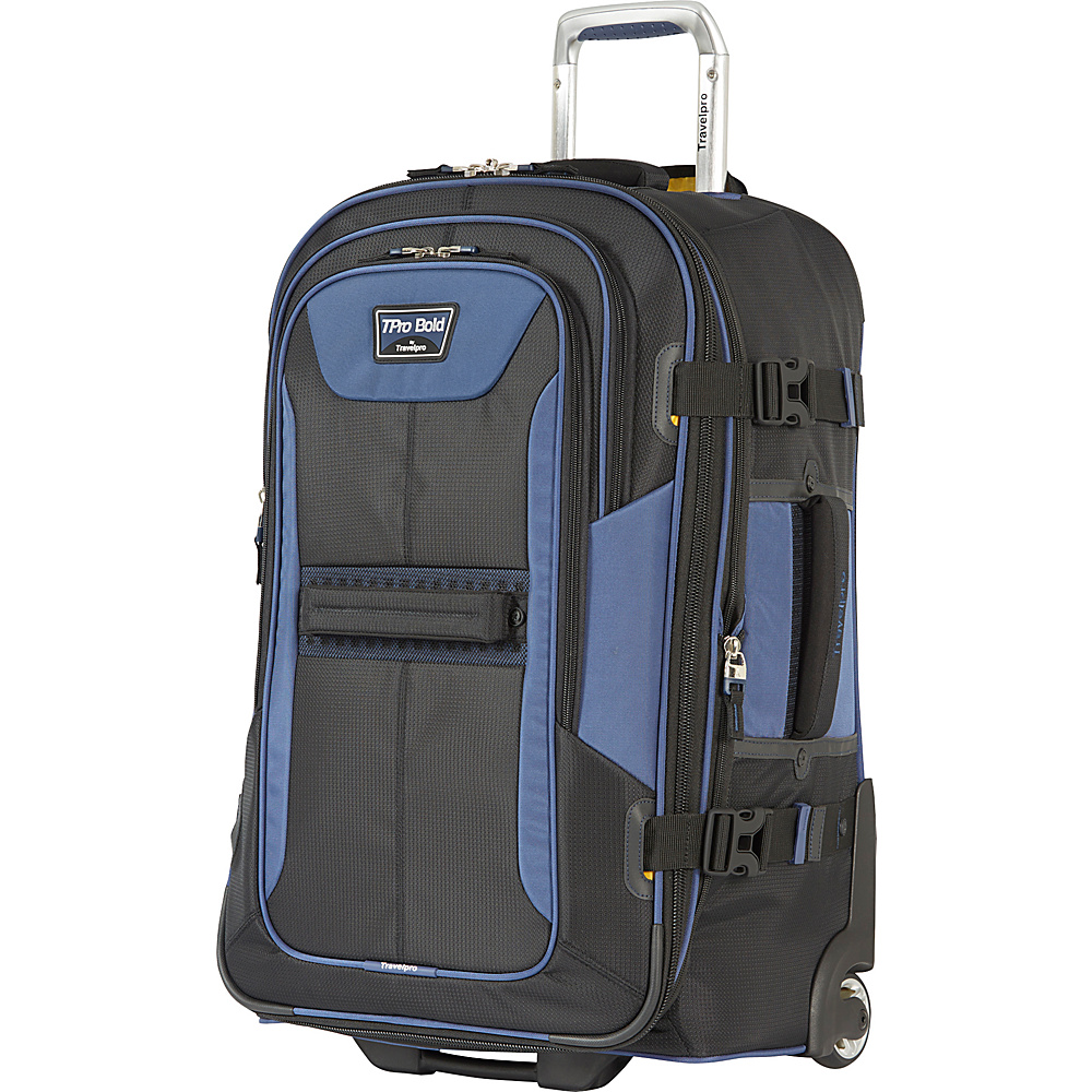 Travelpro T Pro Bold 2.0 25 Expandable Rollaboard Black amp; Blue Travelpro Softside Checked