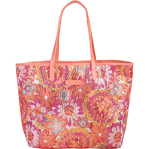 Vera Bradley Summer Sparkle Tote Pixie Blooms - Vera Bradley Fabric Handbags