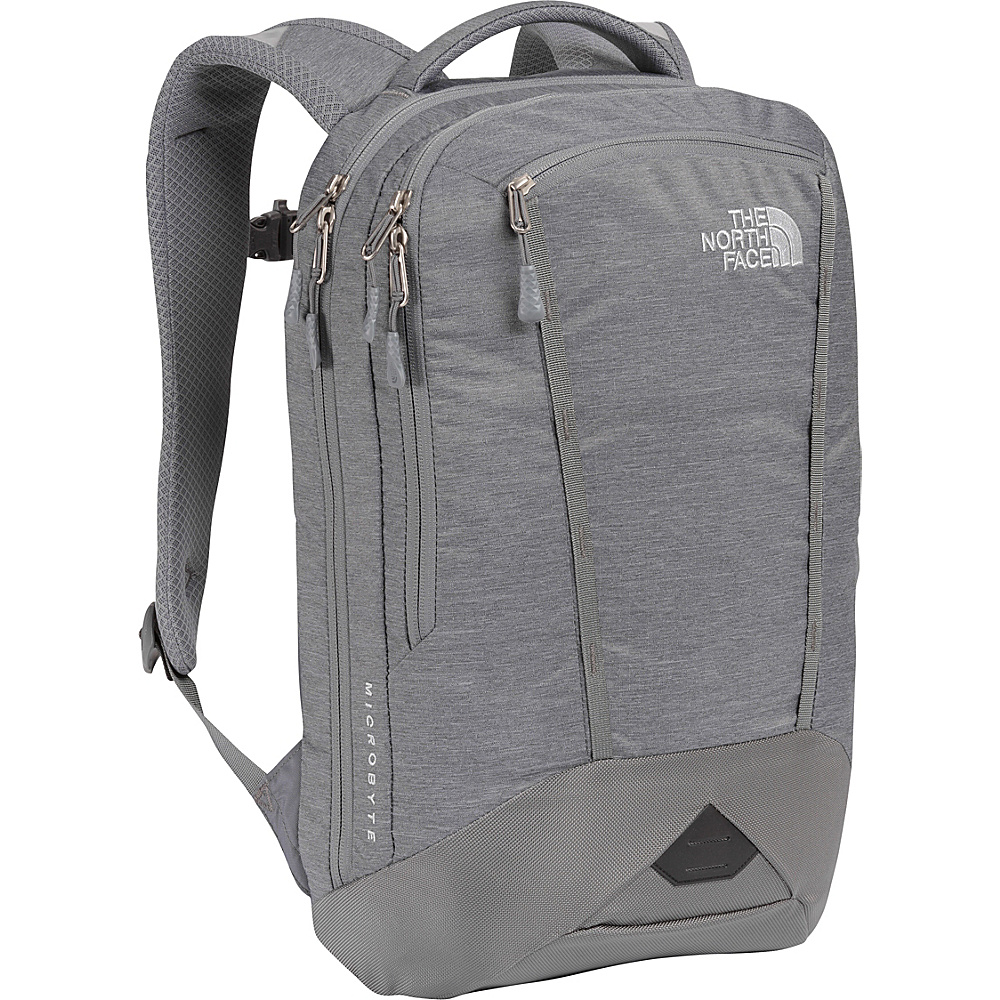 The North Face Microbyte Laptop Backpack Tnf Medium Grey Heather Zinc Grey The North Face Business Laptop Backpacks