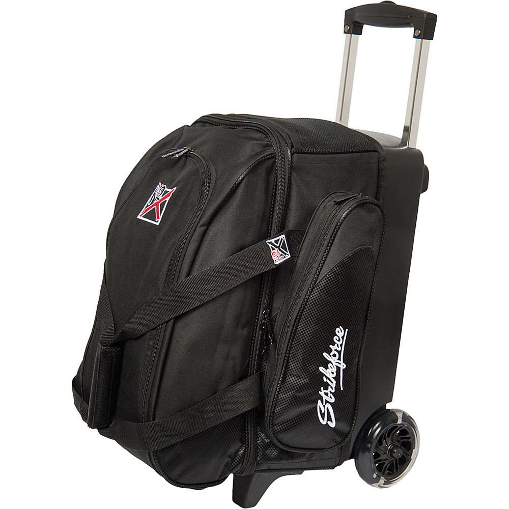 KR Strikeforce Bowling Cruiser Smooth Double Bowling Ball Roller Bag Black KR Strikeforce Bowling Bowling Bags