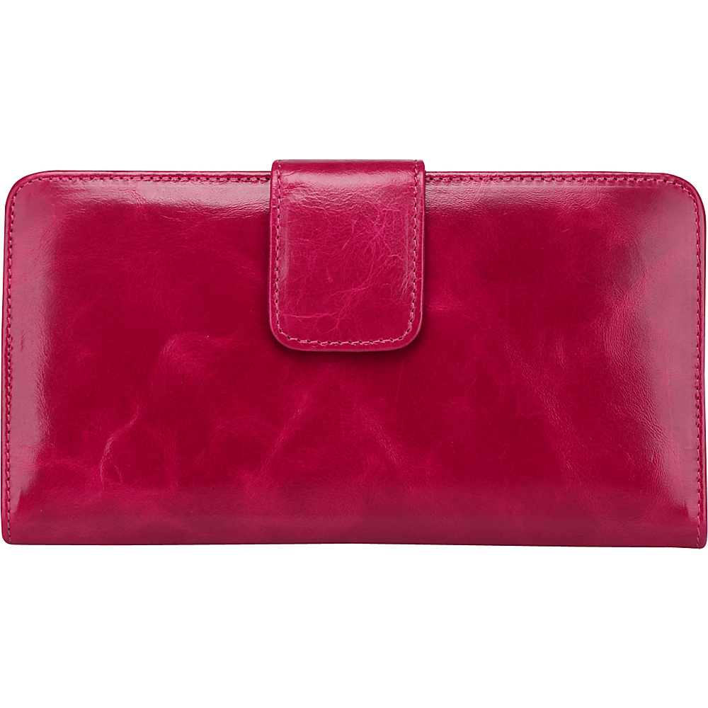 Vicenzo Leather Envy Distressed Leather Coin Purse Women s Wallet Rose Red Vicenzo Leather Women s Wallets