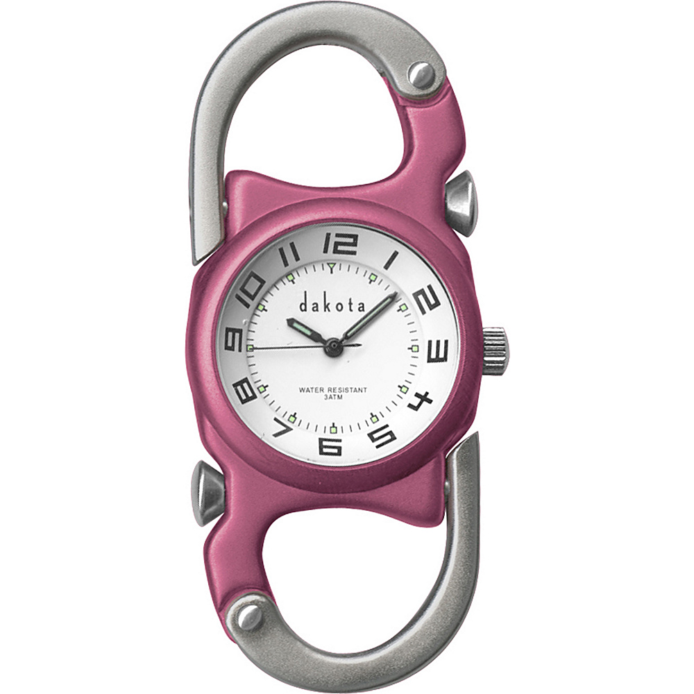 Dakota Watch Company Double Clip Watch Pink with Silver Dakota Watch Company Watches