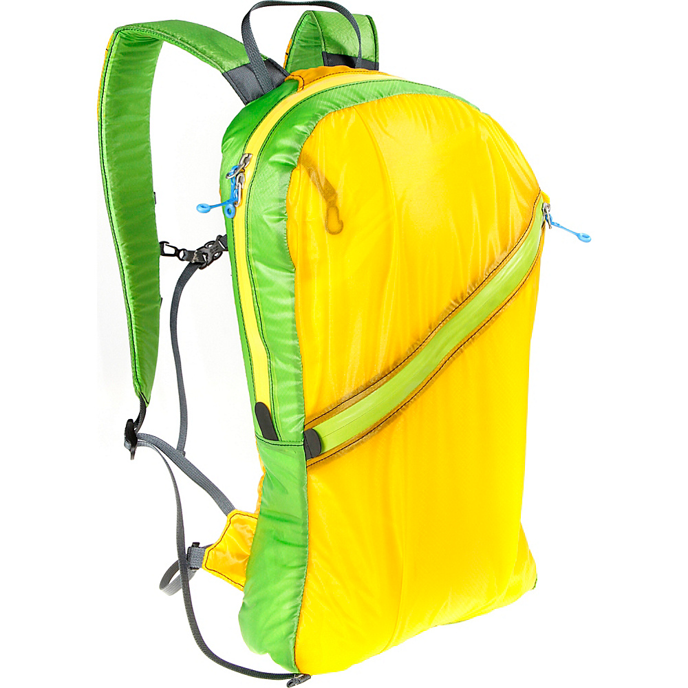 Granite Gear Go and Stow Travel Pack Yellow Green Granite Gear Day Hiking Backpacks