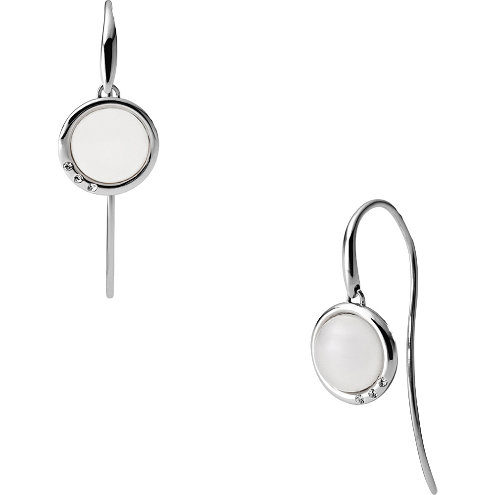 Skagen Sea Glass Silver Tone Hook Earrings Silver Skagen Jewelry