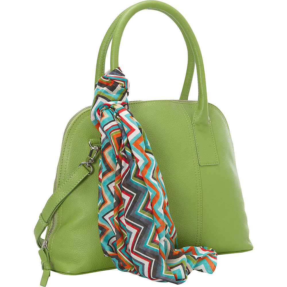 Hadaki Hannah s Bowling Bag Piquat Green Hadaki Leather Handbags