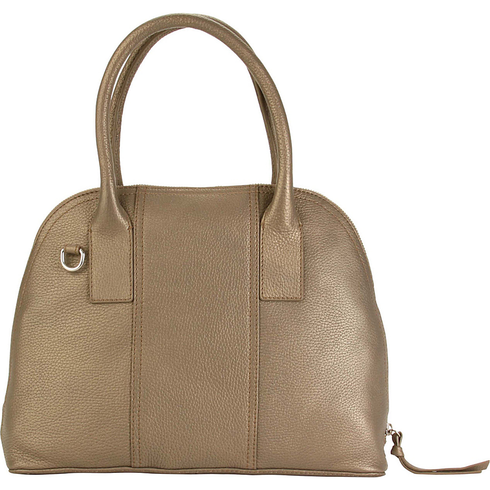 Hadaki Hannah s Bowling Bag Bronze Hadaki Leather Handbags