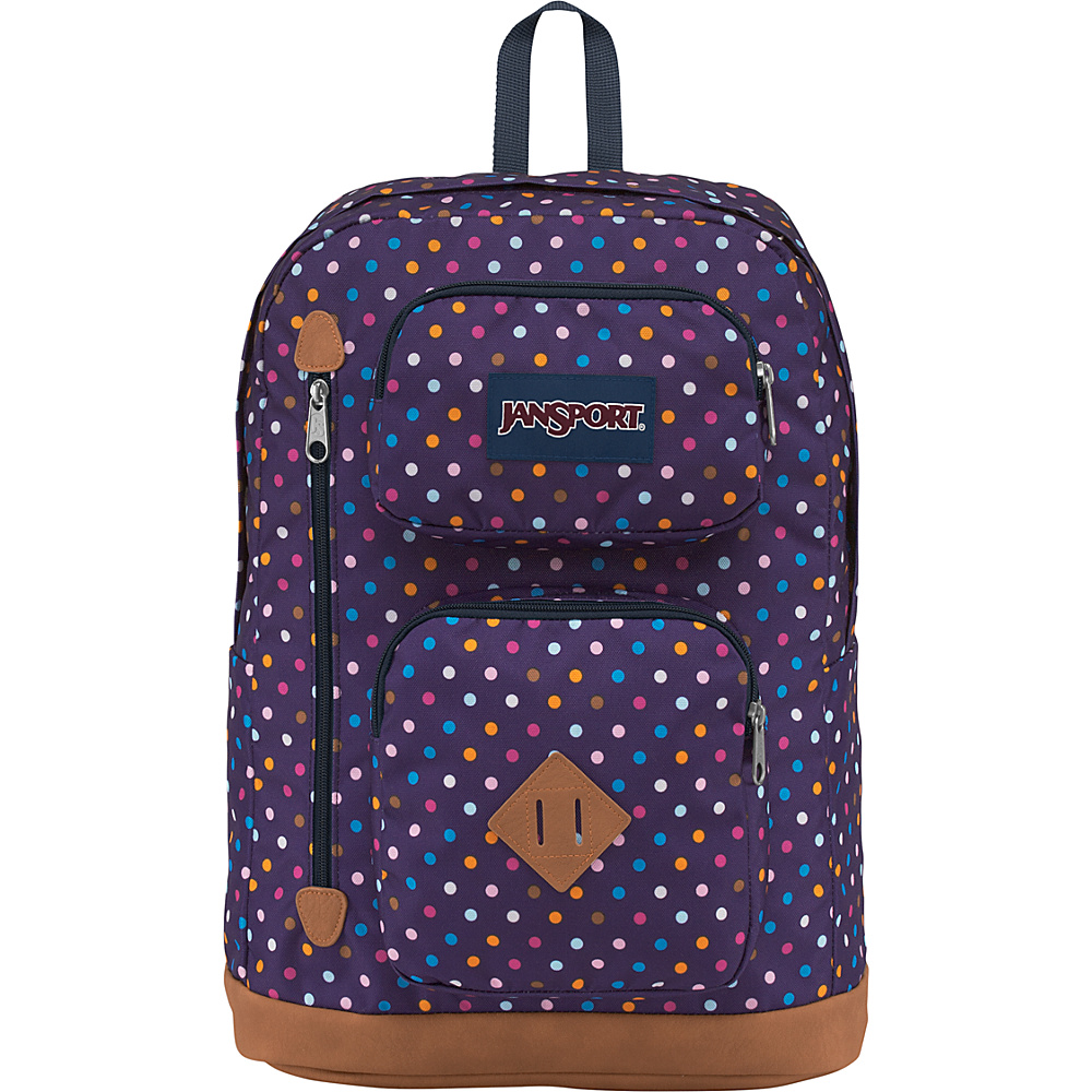 JanSport Austin Backpack Purple Spot-O-Rama - JanSport Everyday Backpacks