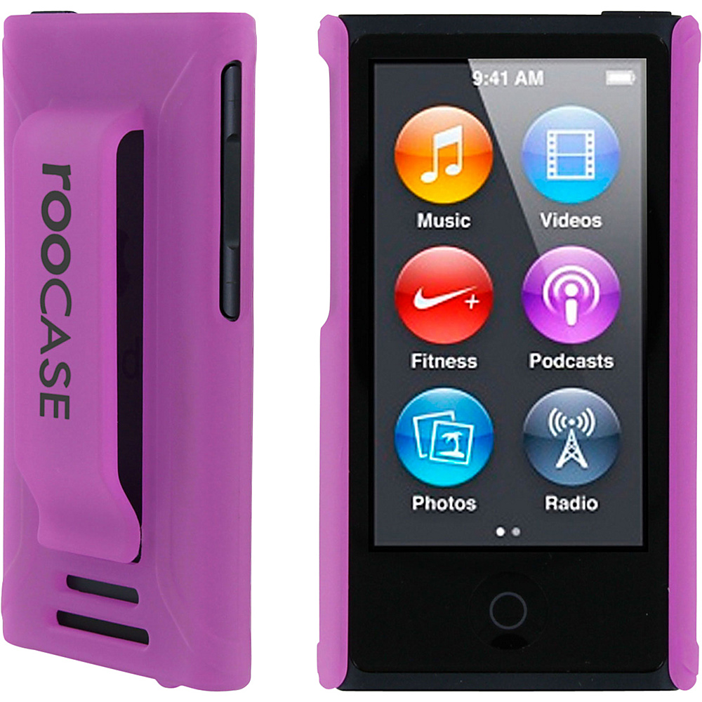 rooCASE Apple iPod Nano 7th Generation Case Ultra Slim Shell Cover Matte Purple rooCASE Electronic Cases