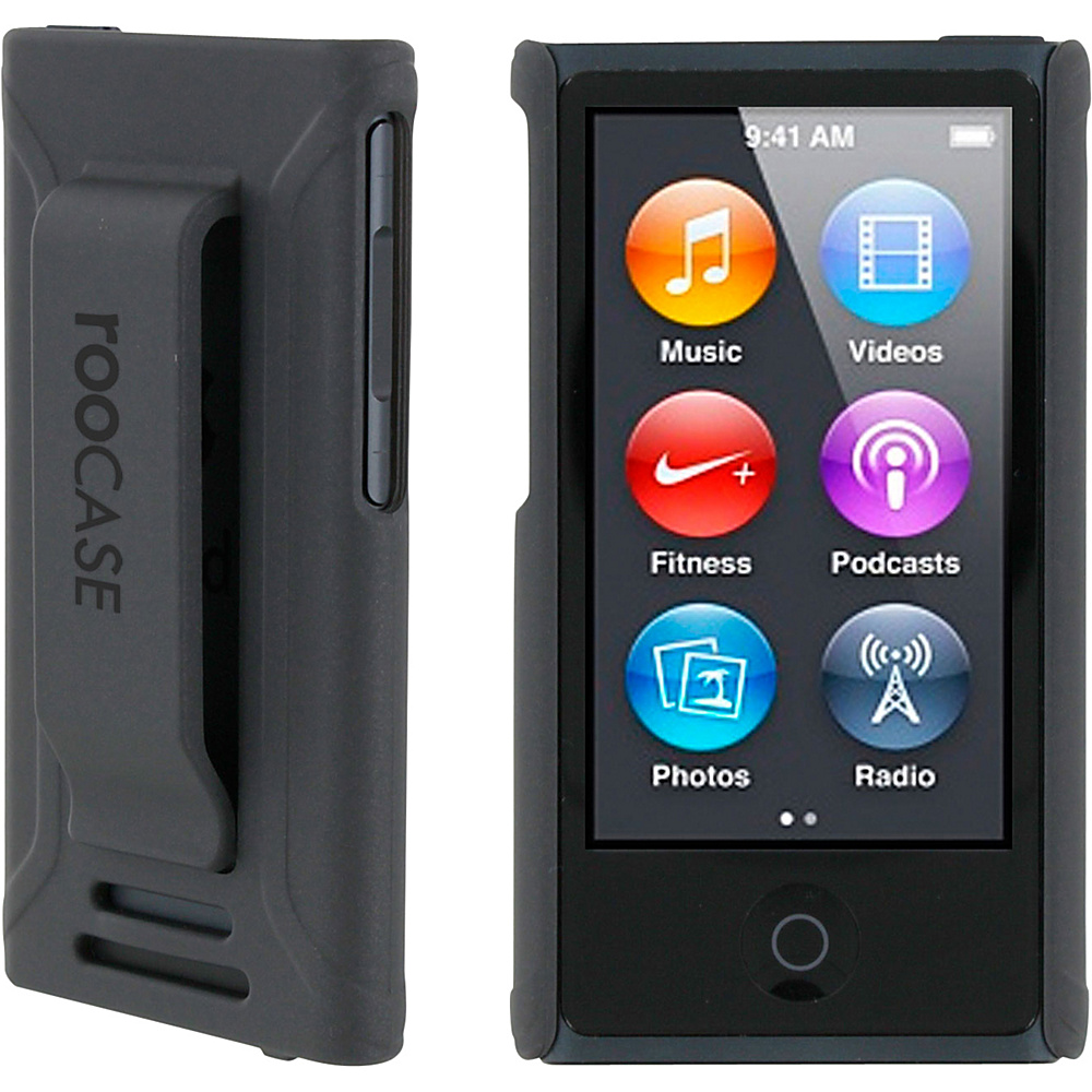 rooCASE Apple iPod Nano 7th Generation Case Ultra Slim Shell Cover Matte Slate rooCASE Electronic Cases