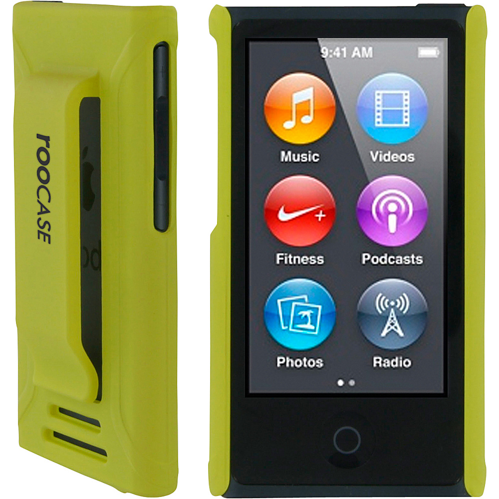 rooCASE Apple iPod Nano 7th Generation Case Ultra Slim Shell Cover Yellow rooCASE Electronic Cases