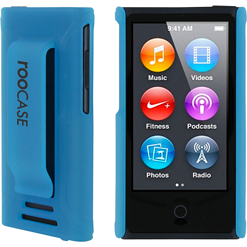 rooCASE Apple iPod Nano 7th Generation Case Ultra Slim Shell Cover Blue rooCASE Electronic Cases