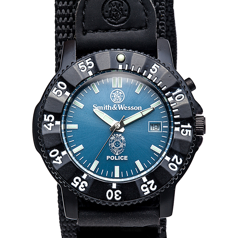Smith Wesson Watches Police Watch with Nylon Strap Black Smith Wesson Watches Watches