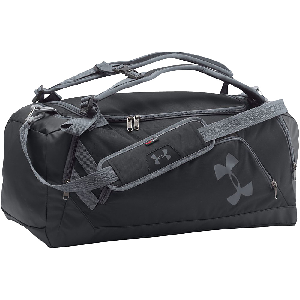 Under Armour Contain Backpack Duffel II Black Black Graphite Under Armour All Purpose Duffels