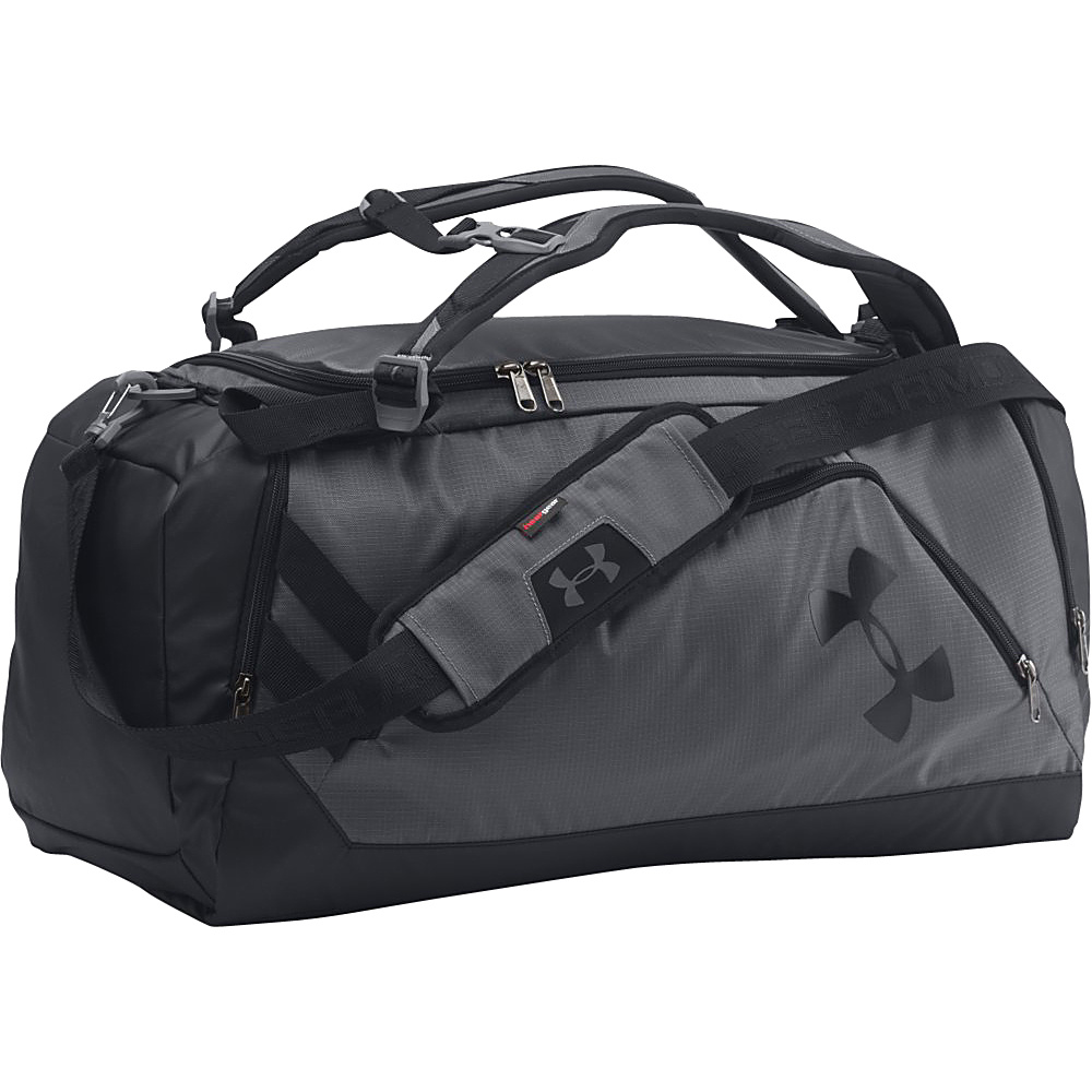 Under Armour Contain Backpack Duffel II Graphite Black Black Under Armour All Purpose Duffels