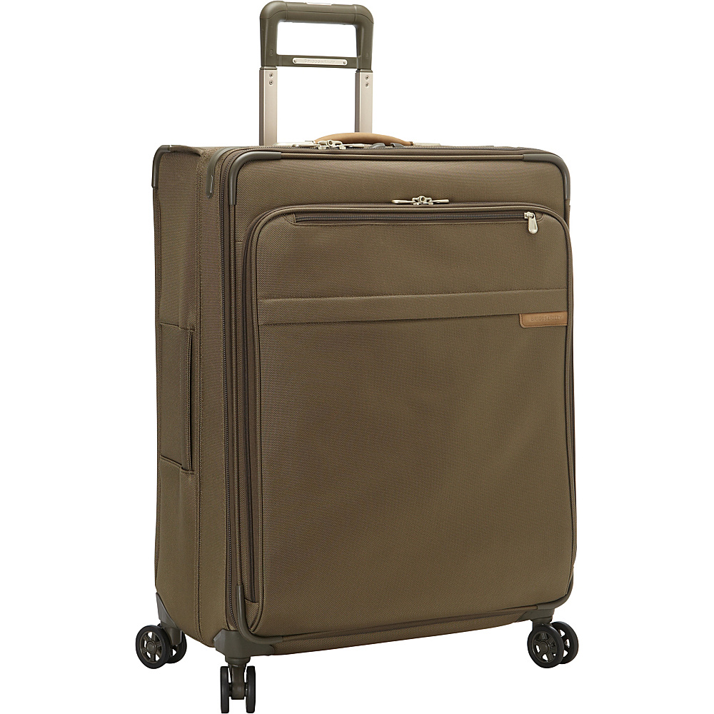 Briggs Riley Baseline CX Large Expandable Spinner Olive Briggs Riley Softside Checked
