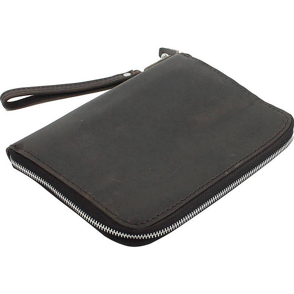 Vagabond Traveler 9 Leather iPad mini Clutch Case Business Folder Dark Brown Vagabond Traveler Electronic Cases