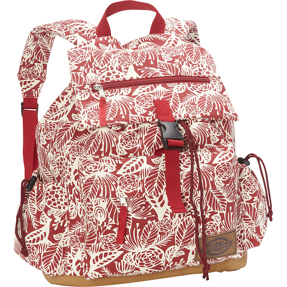 Dickies Ruck Sack Big Flora Red Dickies School Day Hiking Backpacks