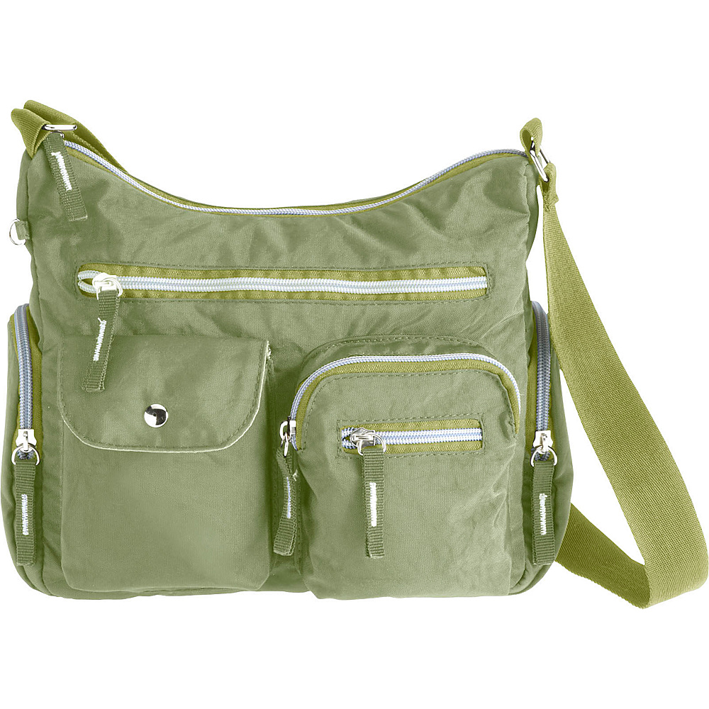 High Road AnyDay Pocket Satchel Travel Bag Olive High Road Fabric Handbags