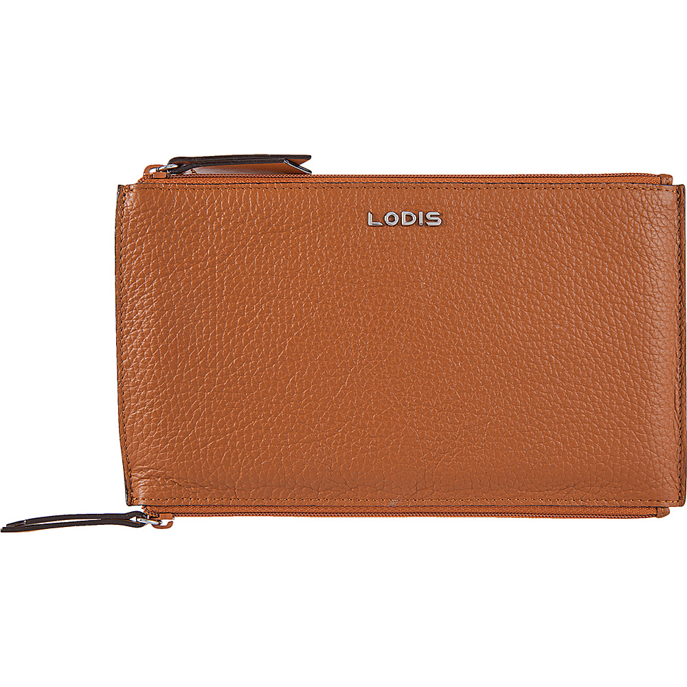 Lodis Kate Lani Double Zip Pouch Toffee Lodis Ladies Small Wallets