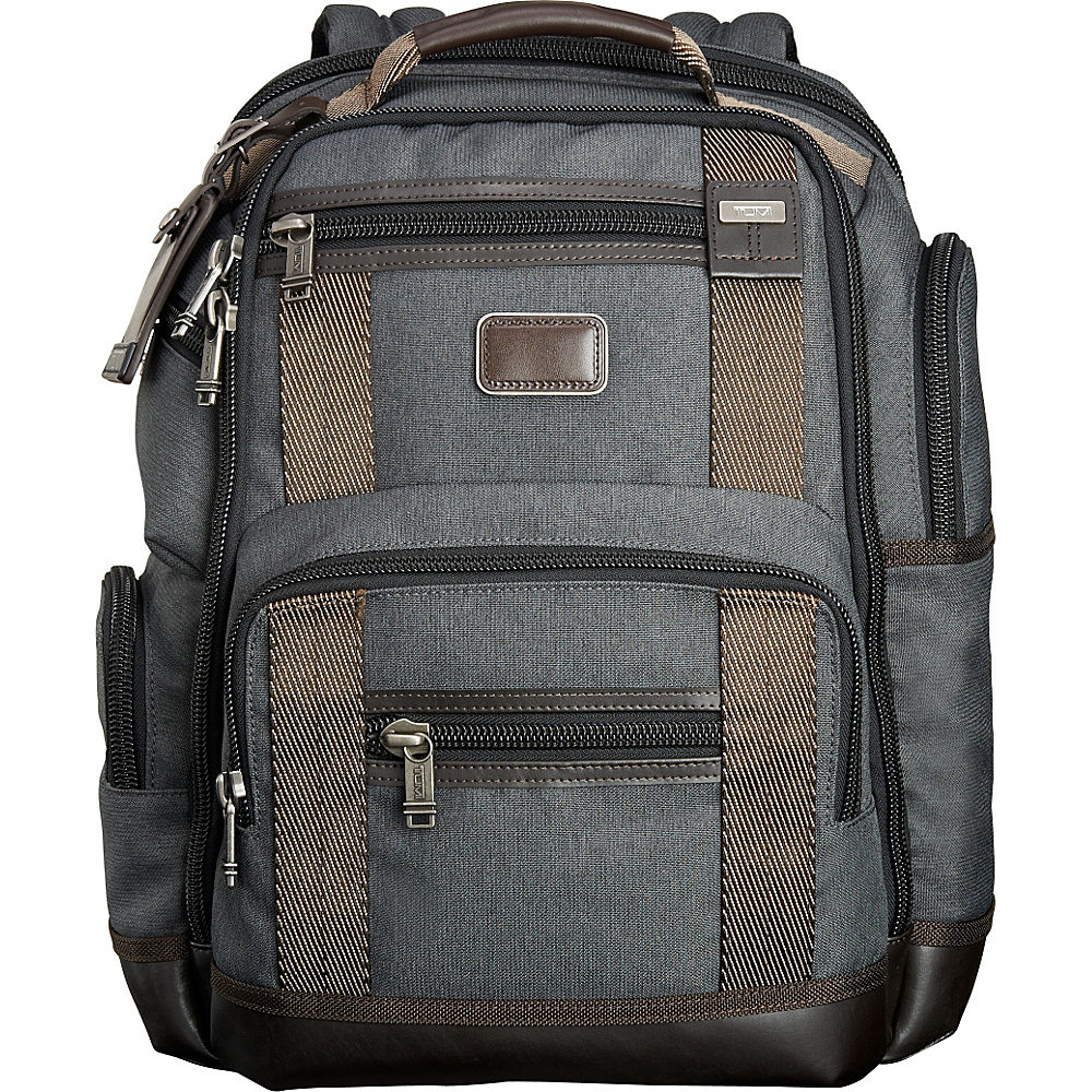 Tumi Alpha Bravo Kingsville Deluxe Brief Pack Anthracite Tumi Laptop Backpacks