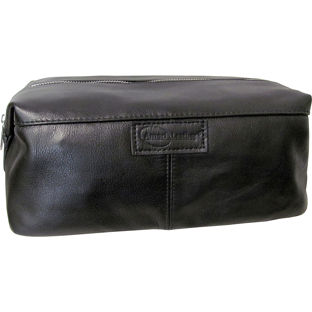AmeriLeather Cosmetic Travel Accessory Bag Black AmeriLeather Toiletry Kits