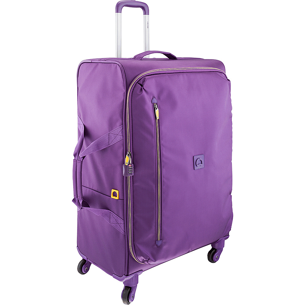 Delsey Solution 27.5 Spinner Trolley Purple Delsey Large Rolling Luggage