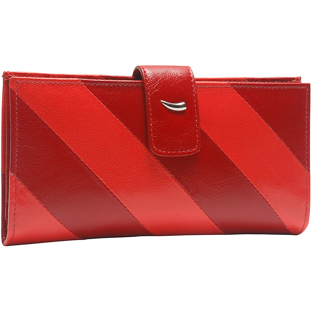 TUSK LTD Barcelona Slim Clutch Wallet Red Tigerlilly TUSK LTD Ladies Clutch Wallets