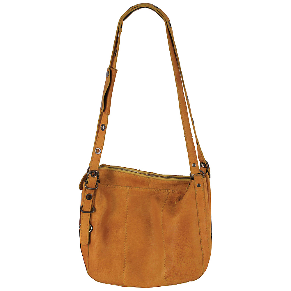 Latico Leathers Renwick Shoulder Bag Yellow Latico Leathers Leather Handbags
