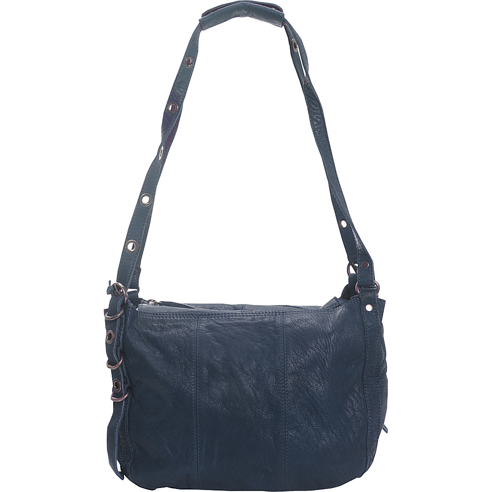 Latico Leathers Renwick Shoulder Bag Navy Latico Leathers Leather Handbags