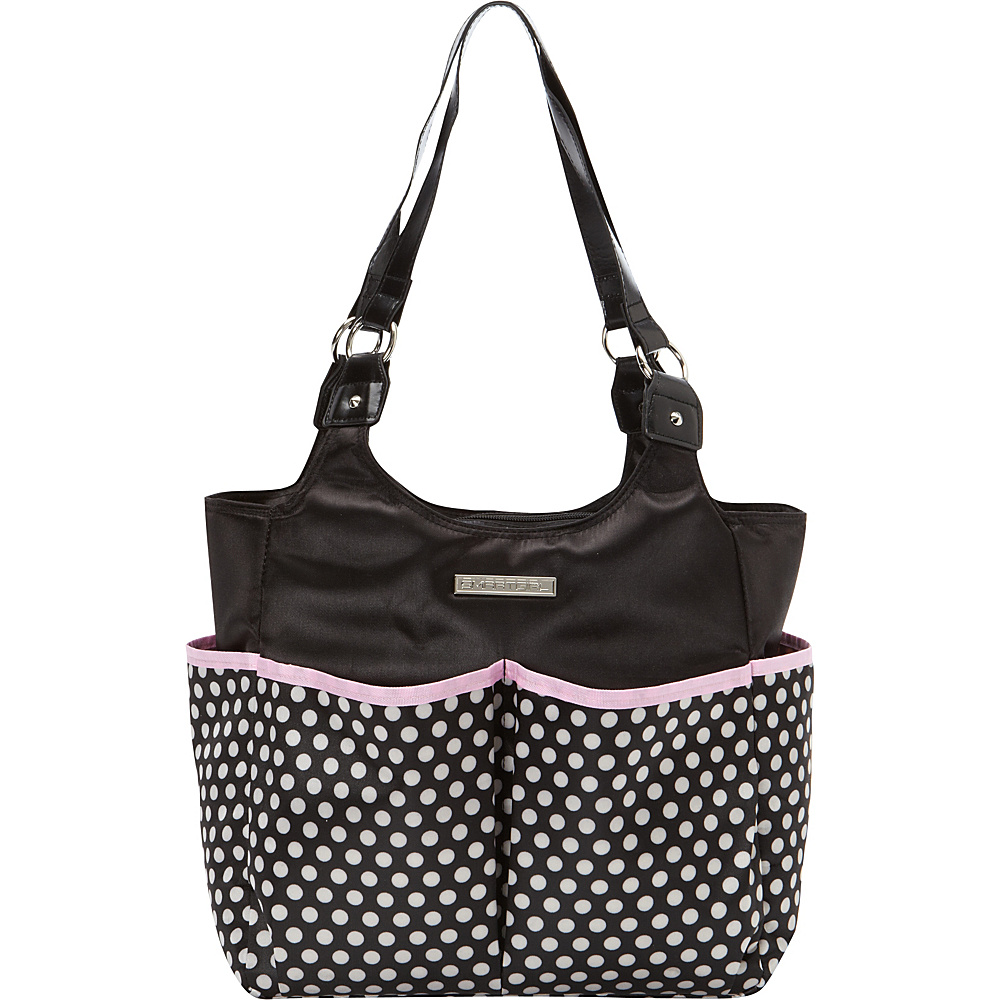 Smart Mommy Bags Classy Sassy Black and White Polka Dot Diaper Bag Black and White Smart Mommy Bags Diaper Bags Accessories