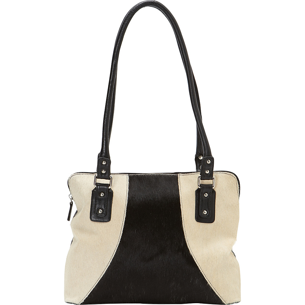 Scully Haircalf Shoulder Bag White Scully Leather Handbags