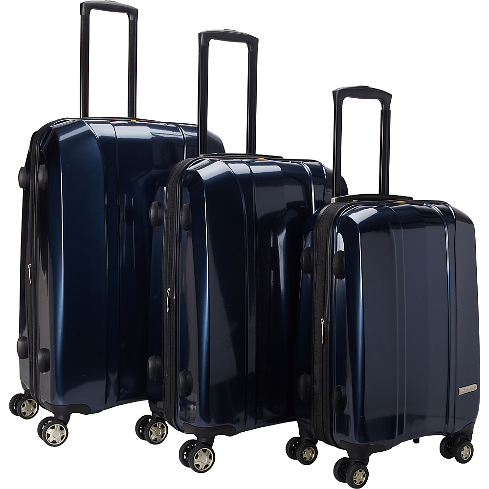McBrine Luggage A719 Exp 3pc Luggage Set Navy McBrine Luggage Luggage Sets