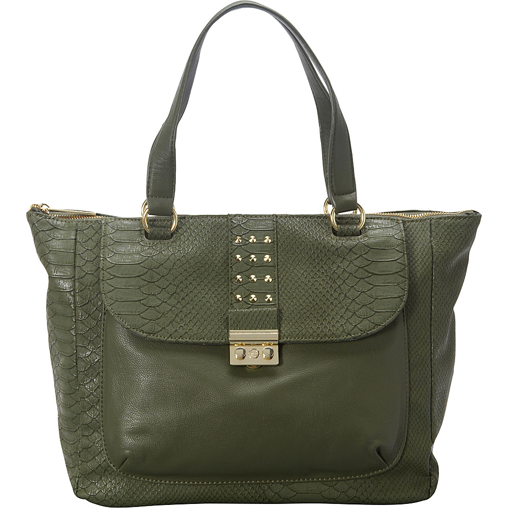 Olivia Joy Bernadette Satchel Green Olivia Joy Manmade Handbags