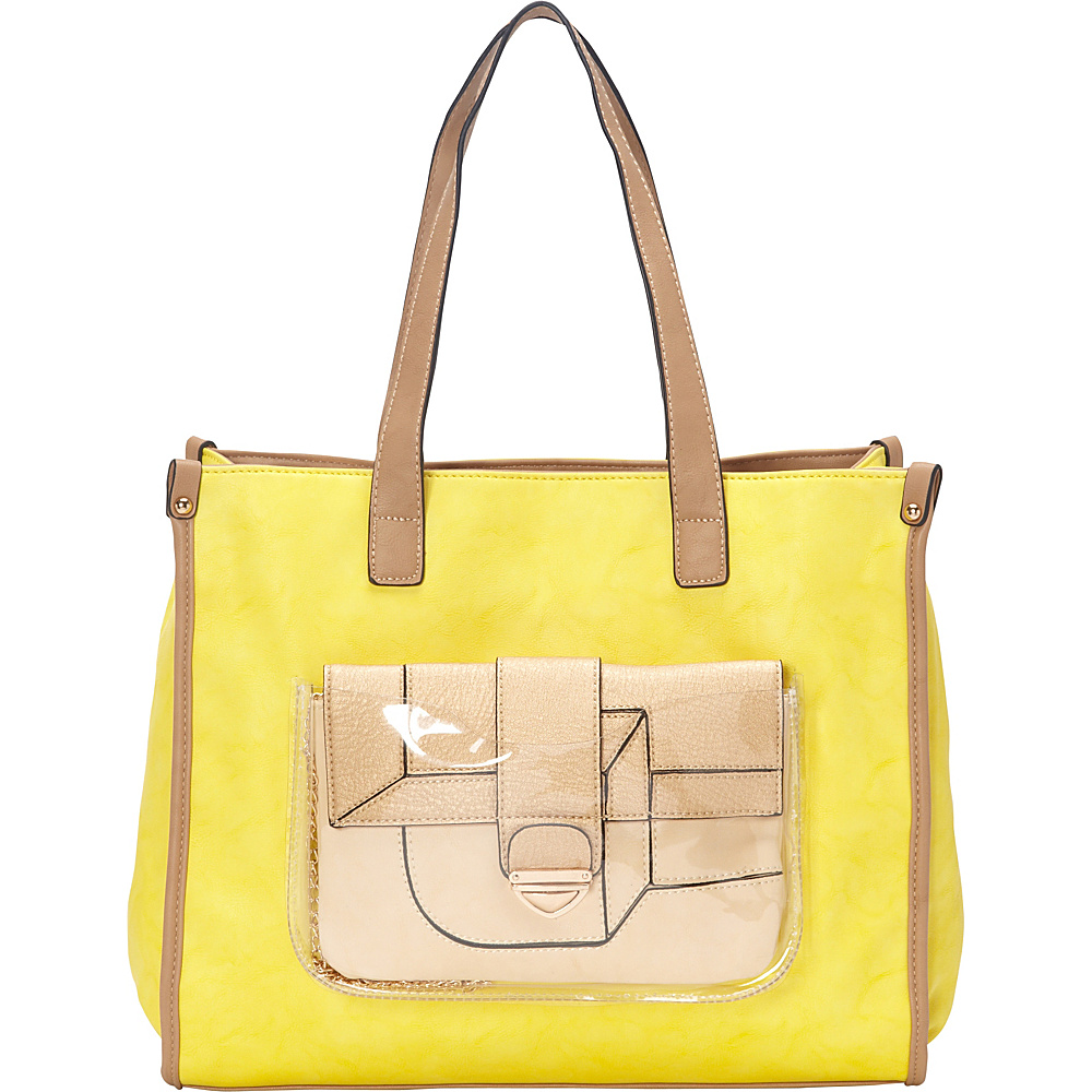 Donna Bella Designs Maisie Tote Yellow Donna Bella Designs Manmade Handbags