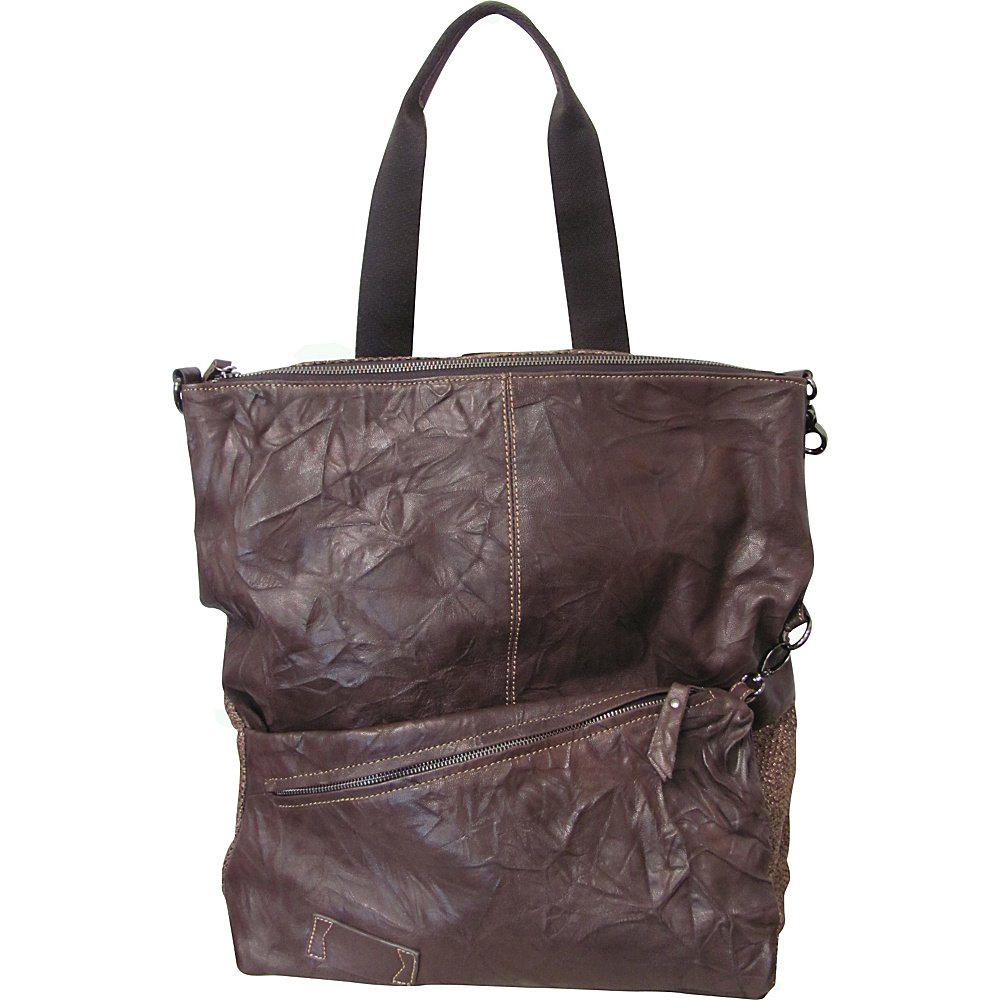 AmeriLeather Harley Multi Function Backpack Tote Dark Brown AmeriLeather Leather Handbags