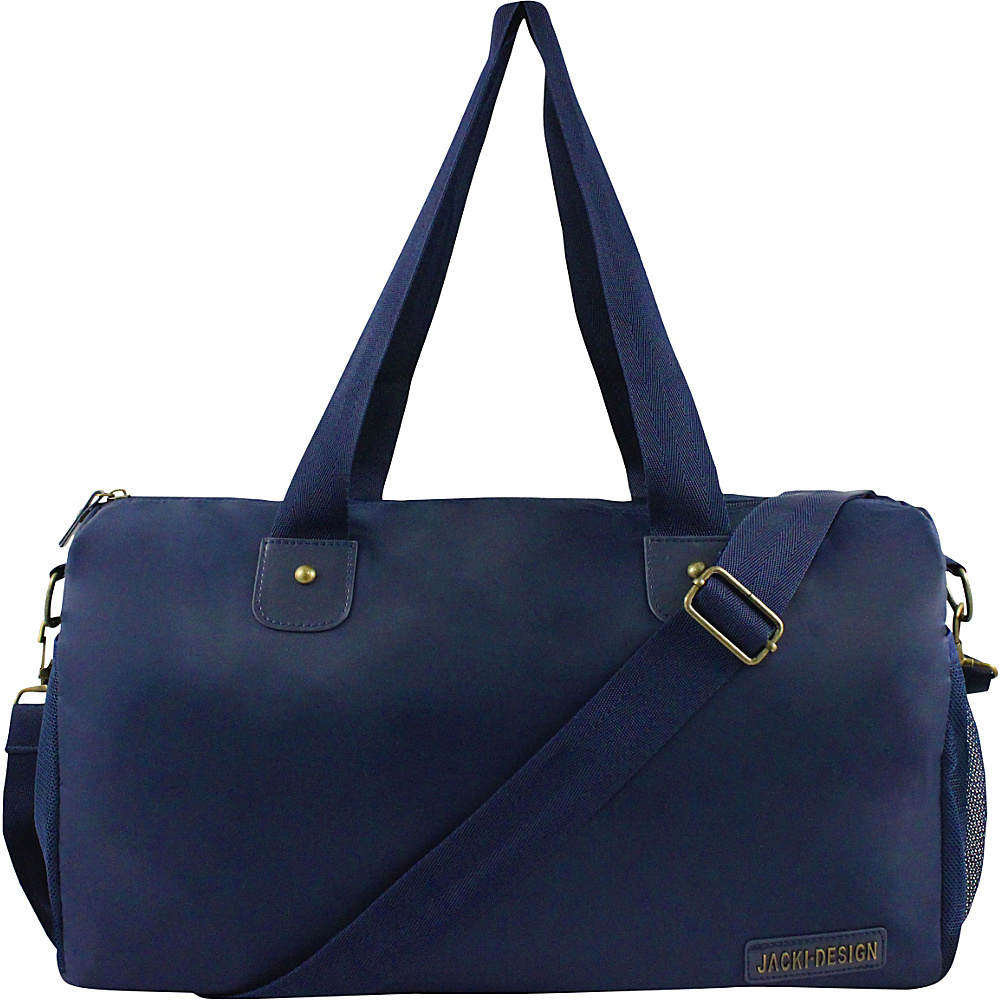 Jacki Design Men s Duffel Travel Bag Blue Jacki Design All Purpose Duffels